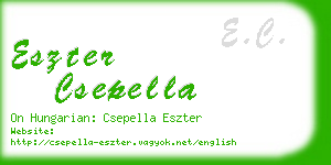 eszter csepella business card